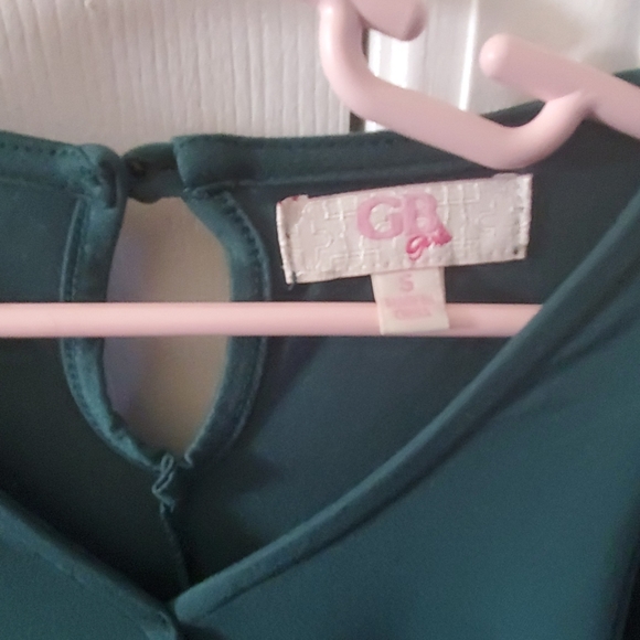 GB GIRLS HUNTER GREEN DRESS - Picture 2 of 4